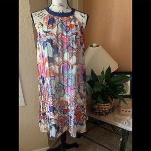 Liberty of London Pleated Floral Sleeveless dress